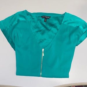 Express zip up blouse